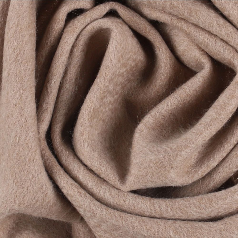 Effen beige cashmere sjaal voor dames Parijs