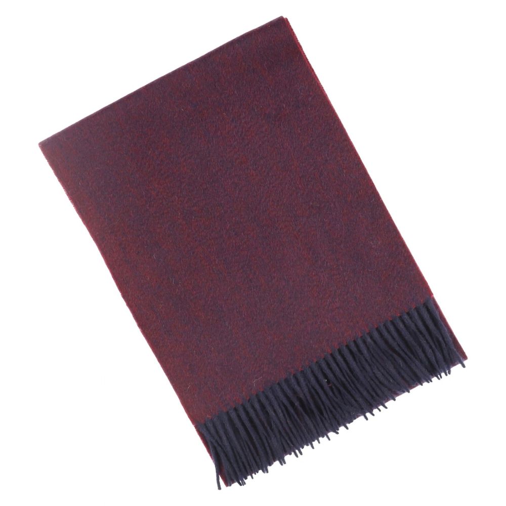 Bordeauxrode cashmere wintersjaal voor dames Parijs (6)