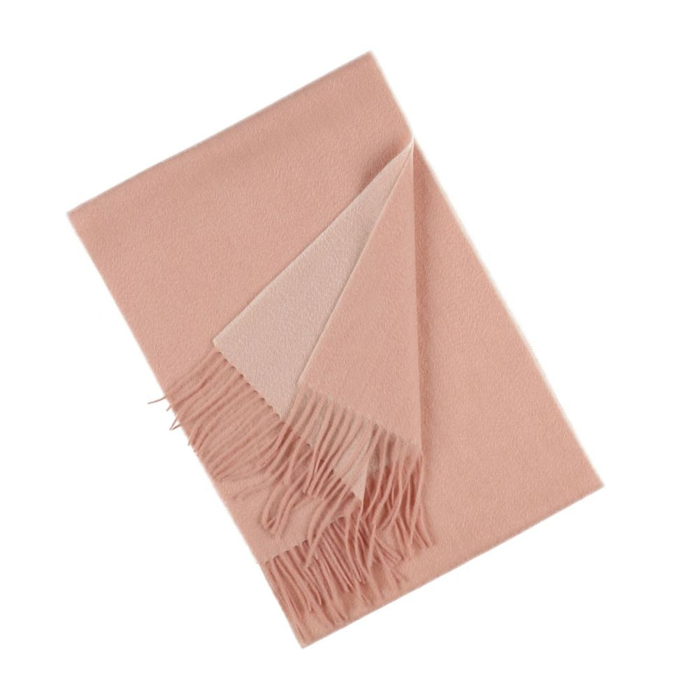 Effen lichtroze cashmere sjaal voor dames Parijs (3)