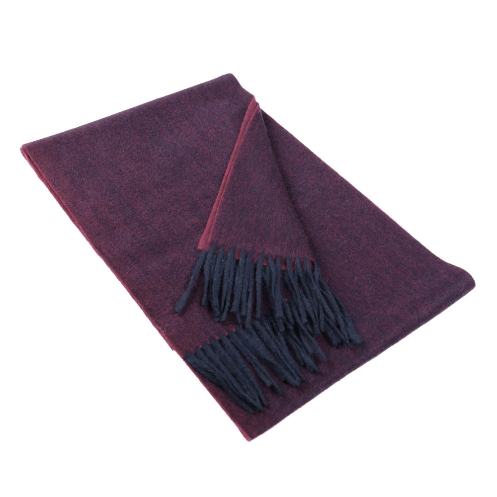 Bordeauxrode cashmere wintersjaal voor dames Parijs