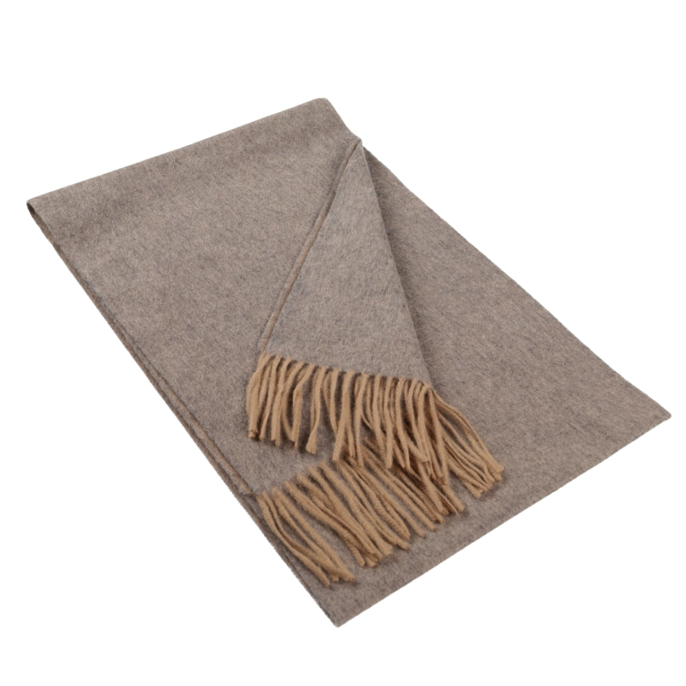 Grijsbeige sjaal van 100% cashmere voor dames Parijs