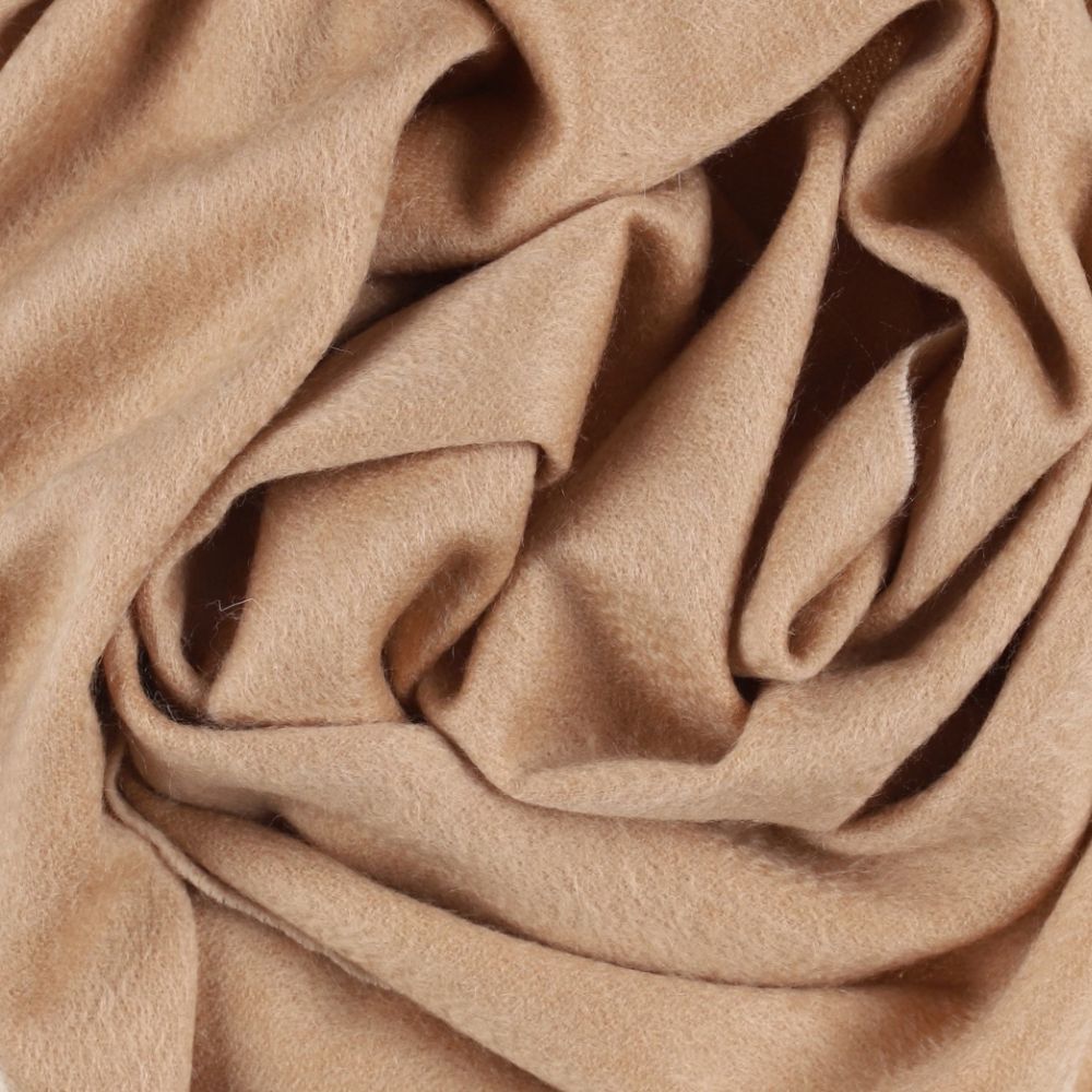 Lichtbeige cashmere wintersjaal voor dames Parijs