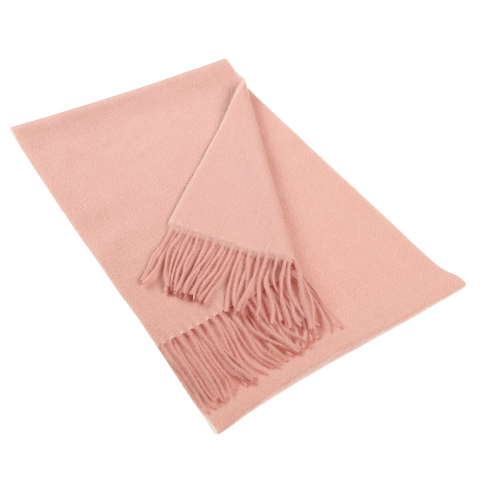 Effen lichtroze cashmere sjaal voor dames Parijs